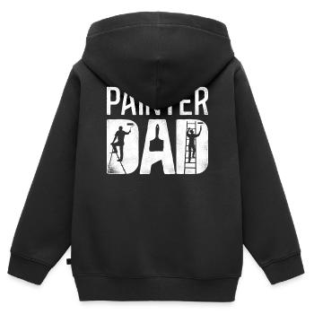 House Painter Decorator Painter - Kinder Premium Organic Zip Hoodie - Schwarz - Hinten - AI Model Kid Male (0cm)