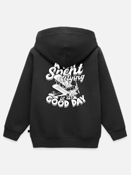 Modellflugzeug Modellflieger - Kinder Premium Organic Zip Hoodie - Schwarz