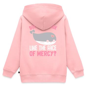 Drôle de poisson Sacabambaspi Meme - Sweat Premium à capuche zippé enfant bio - rose - Dos - AI Model Kid Female (0cm)