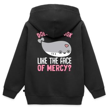 Lustiges Sacabambaspis Fisch Meme - Kinder Premium Organic Zip Hoodie - Schwarz - Hinten - AI Model Kid Male (0cm)