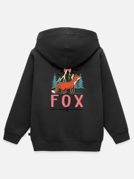 Fuchs Geschenk Rotfuchs - Kinder Premium Organic Zip Hoodie -