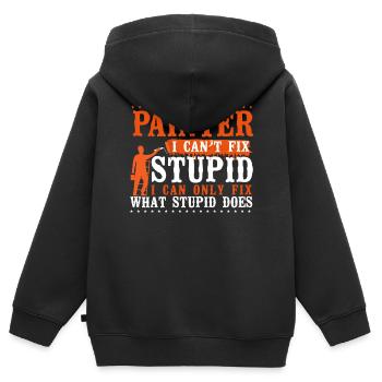 House Painter Decorator Painter I - Kinder Premium Organic Zip Hoodie - Schwarz - Hinten - AI Model Kid Male (0cm)