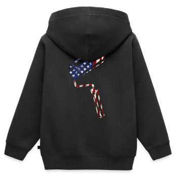 House Painter Decorator Paint - Kinder Premium Organic Zip Hoodie - Schwarz - Hinten - AI Model Kid Male (0cm)
