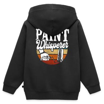 House Painter Decorator The Paint - Kinder Premium Organic Zip Hoodie - Schwarz - Hinten - AI Model Kid Male (0cm)