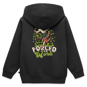 Irish Dance Irischer Tanz Feis - Kinder Premium Organic Zip Hoodie - Schwarz - Hinten - AI Model Kid Male (0cm)