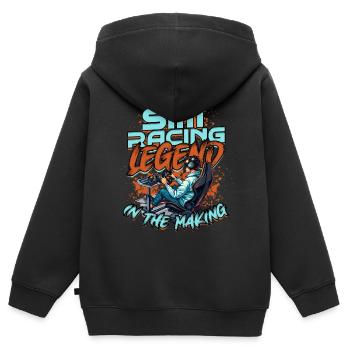 Sim Racing Legend In The Making - Kids Premium Organic Zip-up Hoodie - black - Back - AI Model Kid Male (0cm)