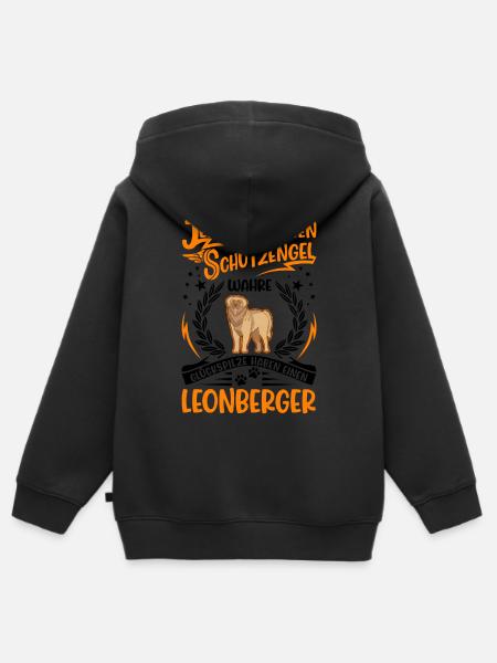 Leonberger Schutzengel - Kinder Premium Organic Zip Hoodie - 
