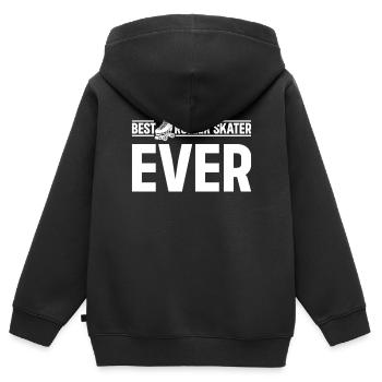 Roller Skating Roller Skater - Best Roller Skater - Kinder Premium Organic Zip Hoodie - Schwarz - Hinten - AI Model Kid Male (0cm)