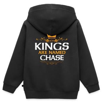 Chasser - Sweat Premium à capuche zippé enfant bio - noir - Dos - AI Model Kid Male (0cm)