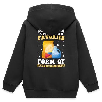 Soap Opera Detergent's Favorite Entertainment - Kinder Premium Organic Zip Hoodie - Schwarz - Hinten - AI Model Kid Male (0cm)