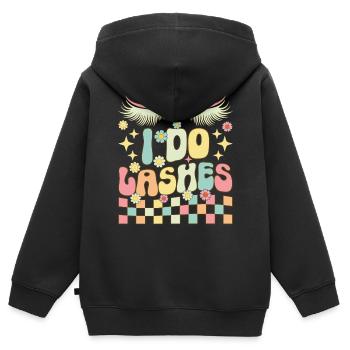 Groovy Lash Artist Lash Tech Cils - Sweat Premium à capuche zippé enfant bio - noir - Dos - AI Model Kid Male (0cm)