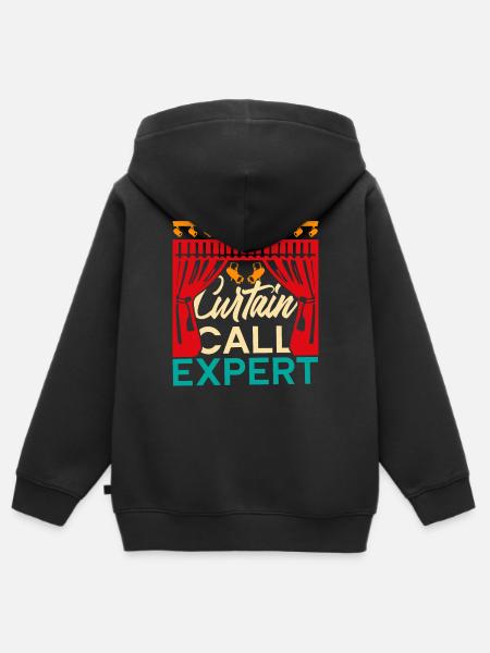 Schauspiellehrer Curtain Call Expert - Kinder Premium Organic Zip Hoodie - Schwarz