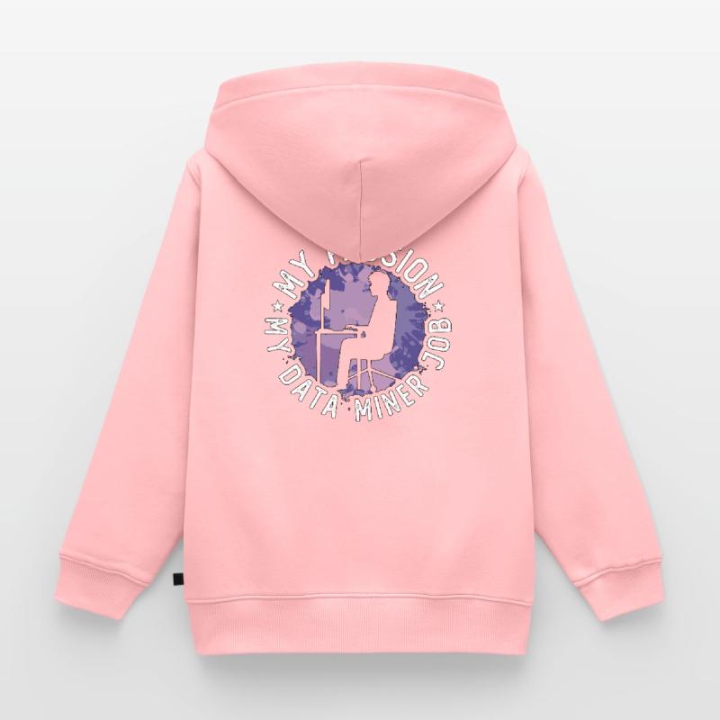 Data Miner My Passion My Data Computer Engineering Kinder Premium Organic Zip Hoodie
