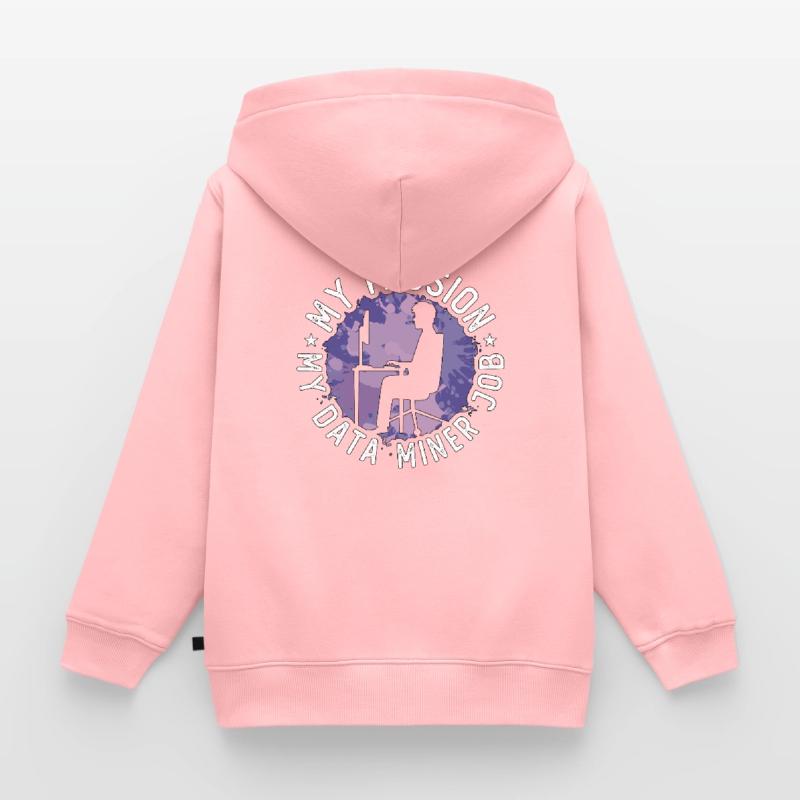 Data Miner My Passion My Data Computer Engineering Kinder Premium Organic Zip Hoodie