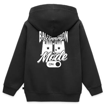 Backgammon Winning Mode On - Kinder Premium Organic Zip Hoodie - Schwarz - Hinten - AI Model Kid Male (0cm)