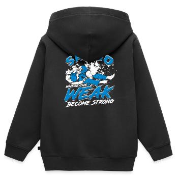 Sambo où les faibles deviennent forts - Sweat Premium à capuche zippé enfant bio - noir - Dos - AI Model Kid Male (0cm)
