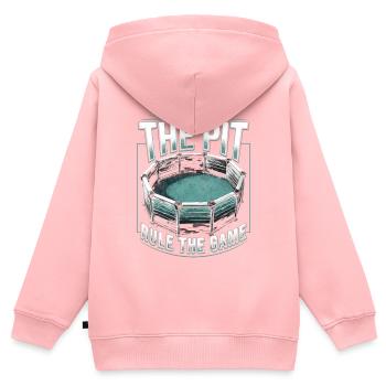 Gagaball Gaga Ball Dodgeball - Kinder Premium Organic Zip Hoodie - Rosa - Hinten - AI Model Kid Female (0cm)