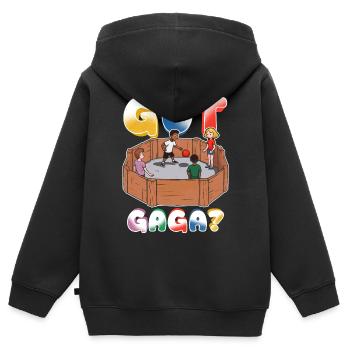 Gagaball Gaga Ball Dodgeball Got Gaga? - Kinder Premium Organic Zip Hoodie - Schwarz - Hinten - AI Model Kid Male (0cm)
