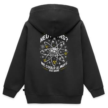 Ingénieur Nucléaire Technicien Nucléaire - Sweat Premium à capuche zippé enfant bio - noir - Dos - AI Model Kid Male (0cm)