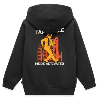 Tap Dance Mode Activated Tap Dancing Tap Dancer - Kinder Premium Organic Zip Hoodie - Schwarz - Hinten - AI Model Kid Male (0cm)