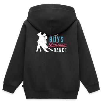 Danse de salon Cool Boys Danse de salon Danse - Sweat Premium à capuche zippé enfant bio - noir - Dos - AI Model Kid Male (0cm)