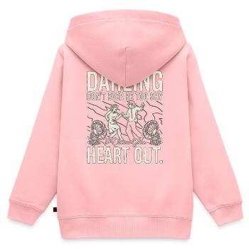 Danse Swing Darling Ne Jamais Danser Le Lindy Hop - Sweat Premium à capuche zippé enfant bio - rose - Dos - AI Model Kid Female (0cm)