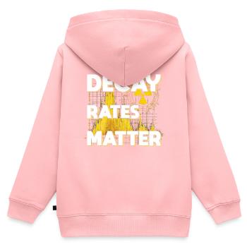 Nuclear Engineer Nuclear Technician Decay Rates Matter - Kids Premium Organic Zip-up Hoodie - rose - Back - AI Model Kid Female (0cm)
