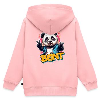 BENT - Handsome boy name with cool panda - Kids Premium Organic Zip-up Hoodie - rose - Back - AI Model Kid Female (0cm)