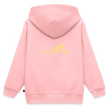 Heartbeat Harmonica Instrument Harmonica - Kinder Premium Organic Zip Hoodie - Rosa - Hinten - AI Model Kid Female (0cm)