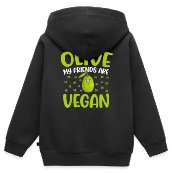 Es Ist Eine Zugsache, Die Du Nicht Verstehen - Kinder Premium Organic Zip Hoodie - Schwarz - Hinten - AI Model Kid Male (0cm)