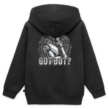 Robotik Ingenieur Got Bot? - Kinder Premium Organic Zip Hoodie - Schwarz - Hinten - AI Model Kid Male (0cm)