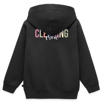 Hausmeister der Schule Hausmeister - Kinder Premium Organic Zip Hoodie - Schwarz - Hinten - AI Model Kid Male (0cm)