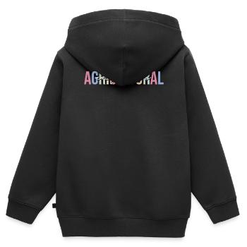 Technologie - Sweat Premium à capuche zippé enfant bio - noir - Dos - AI Model Kid Male (0cm)