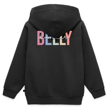 Bauchtanz Tanz - Kinder Premium Organic Zip Hoodie - Schwarz - Hinten - AI Model Kid Male (0cm)