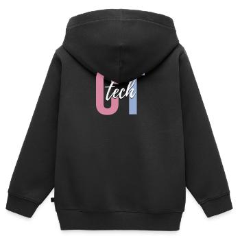 Radiologie Radiologe Rad Tech Nukleare Strahlung - Kinder Premium Organic Zip Hoodie - Schwarz - Hinten - AI Model Kid Male (0cm)