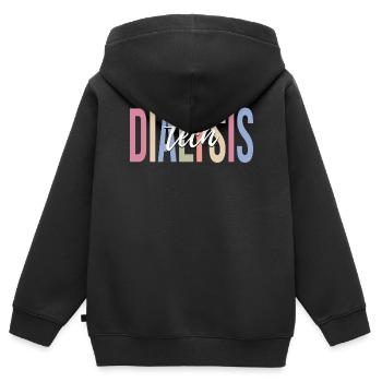 Technicien en dialyse - Sweat Premium à capuche zippé enfant bio - noir - Dos - AI Model Kid Male (0cm)