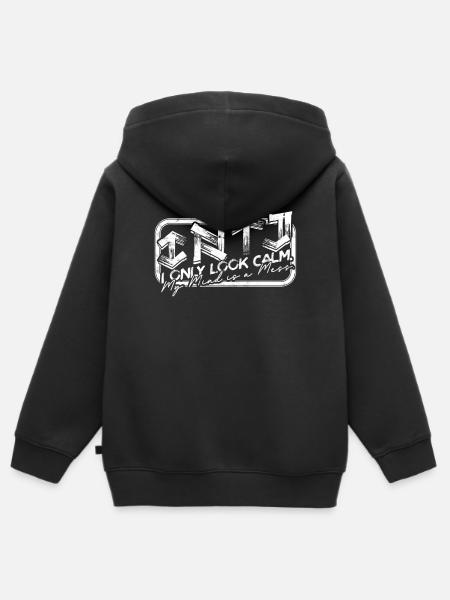 INTJ Persönlichkeit Architekt - Kinder Premium Organic Zip Hoodie - Schwarz