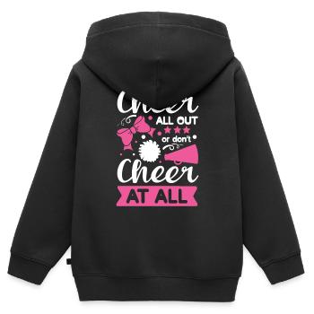 Encouragez tout ou pas du tout - Sweat Premium à capuche zippé enfant bio - noir - Dos - AI Model Kid Male (0cm)