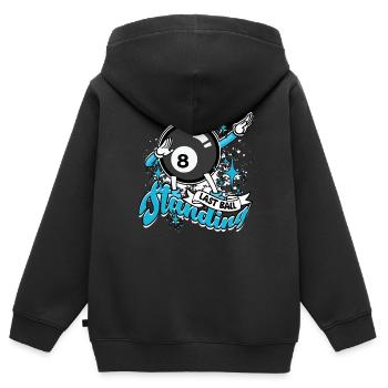 8-Ball Billiards Last Ball Standing - Kids Premium Organic Zip-up Hoodie - black - Back - AI Model Kid Male (0cm)