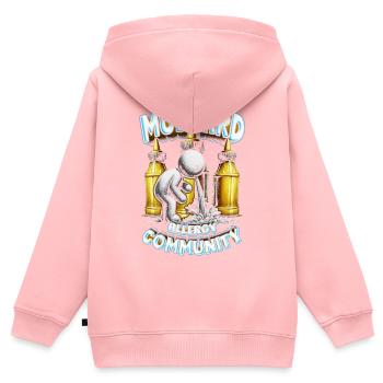 Senfallergie Mustard Allergy Community - Kinder Premium Organic Zip Hoodie - Rosa - Hinten - AI Model Kid Female (0cm)