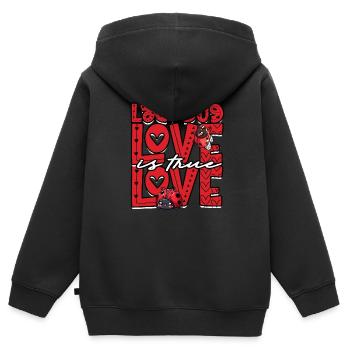 Marienkäfer Entomologie Entomologe - Kinder Premium Organic Zip Hoodie - Schwarz - Hinten - AI Model Kid Male (0cm)