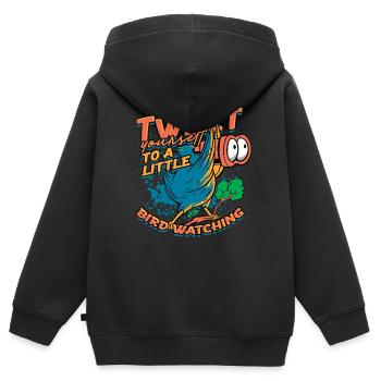 Vogelbeobachtung Ornithologe - Kinder Premium Organic Zip Hoodie - Schwarz - Hinten - AI Model Kid Male (0cm)