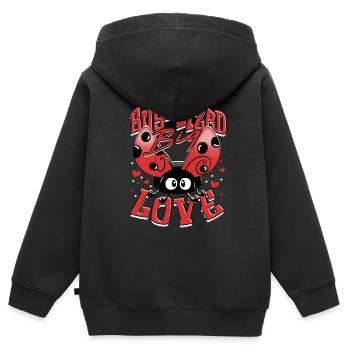 Marienkäfer Entomologie Entomologe - Kinder Premium Organic Zip Hoodie - Schwarz - Hinten - AI Model Kid Male (0cm)