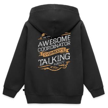Events Coordinator I'm That Awesome Event Manager - Kinder Premium Organic Zip Hoodie - Schwarz - Hinten - AI Model Kid Male (0cm)