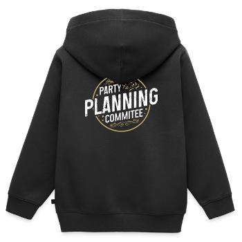 Events Coordinator Party Planning Event Manager - Kinder Premium Organic Zip Hoodie - Schwarz - Hinten - AI Model Kid Male (0cm)