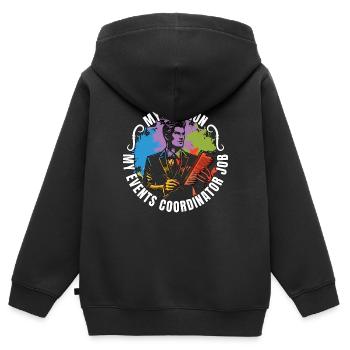 Events Coordinator My Passion My Events Organizer - Kinder Premium Organic Zip Hoodie - Schwarz - Hinten - AI Model Kid Male (0cm)