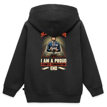 Events Coordinator A Short Story Event Organizer - Kinder Premium Organic Zip Hoodie - Schwarz - Hinten - AI Model Kid Male (0cm)