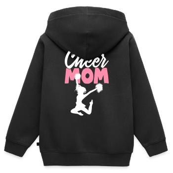 Cheer Mom Cheerleading Cheerleader Cheer Squad - Kinder Premium Organic Zip Hoodie - Schwarz - Hinten - AI Model Kid Male (0cm)