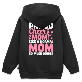 Lustiges Cheerleading Cheerleader Cheer Squad Chee - Kinder Premium Organic Zip Hoodie - Schwarz - Hinten - AI Model Kid Male (0cm)