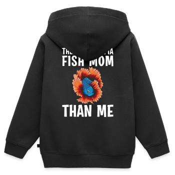 Aquarium Beta Fish Mommy There is no better bet - Kids Premium Organic Zip-up Hoodie - black - Back - AI Model Kid Male (0cm)